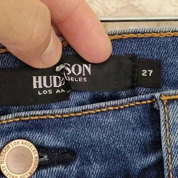Hudson Tally Skinny Jeans Size 27 Distressed Denim - Picture 4 of 8